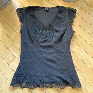Lace goth top